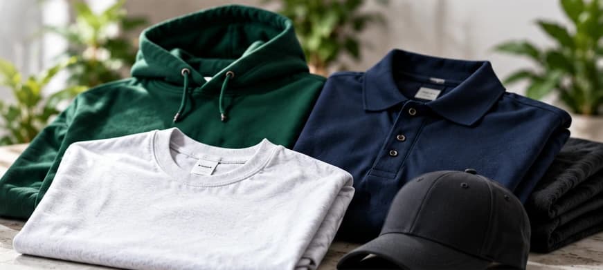 Branded clothing selection